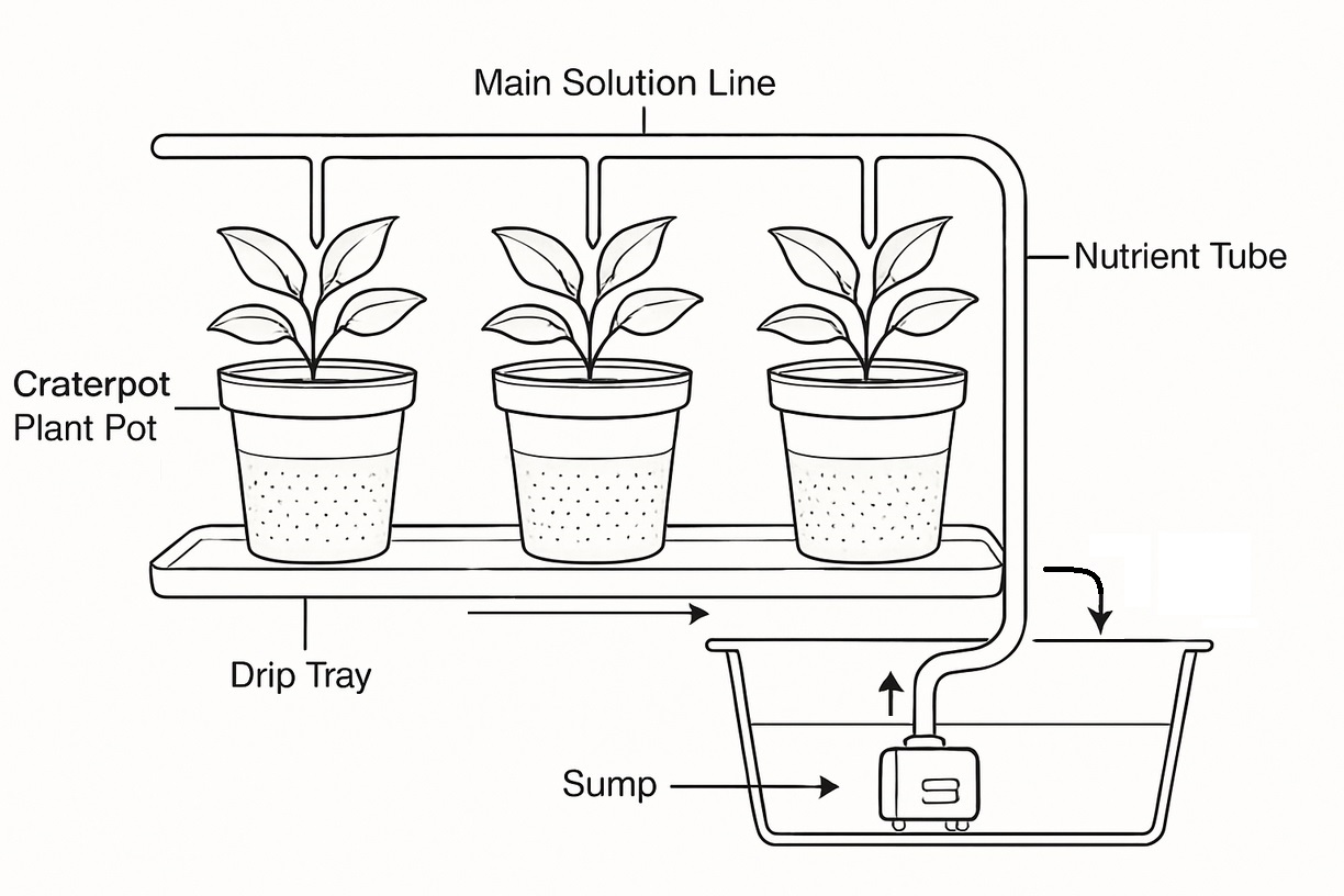 Craterpot Plant Pot Hydroponic System